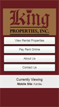 Mobile Screenshot of kingproperties.com